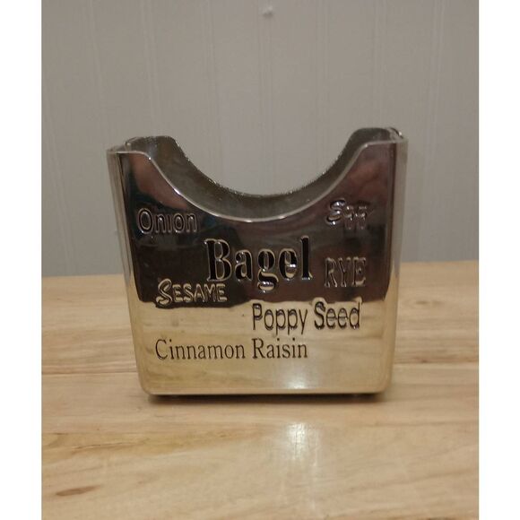 Sterling silver plated bagel cutter - Picture 1 of 8